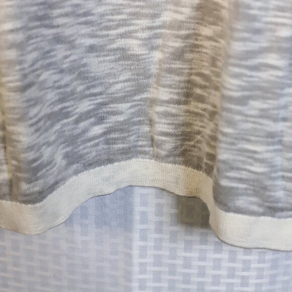 Tommy Bahama Reversible Size XL grey marled long sleeve lightweight sweater - Picture 5 of 14